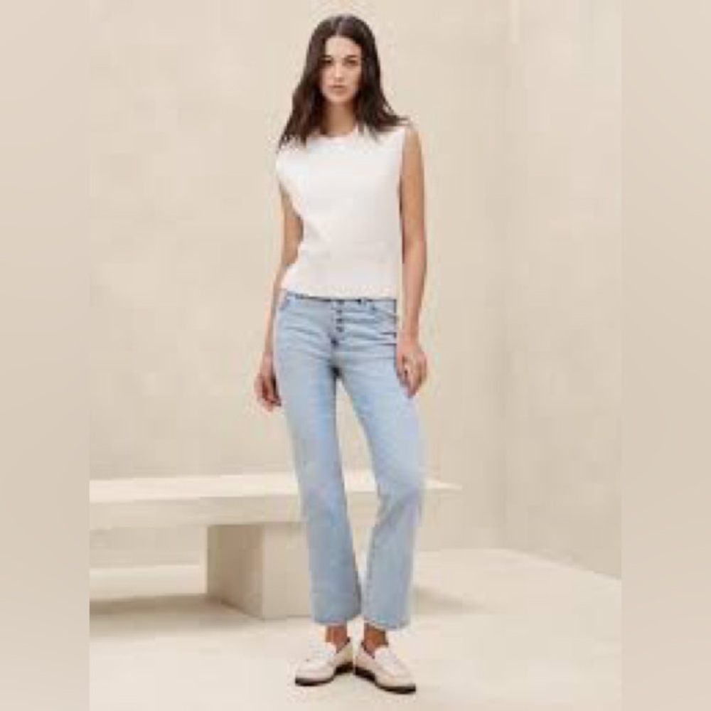 Women's Banana Republic kick flare crop jeans